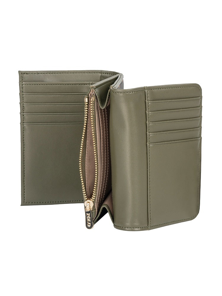 Polo Palma Smalls Medium Trifold Purse Olive