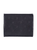 Polo Jacquard Medium Trifold Purse In Black