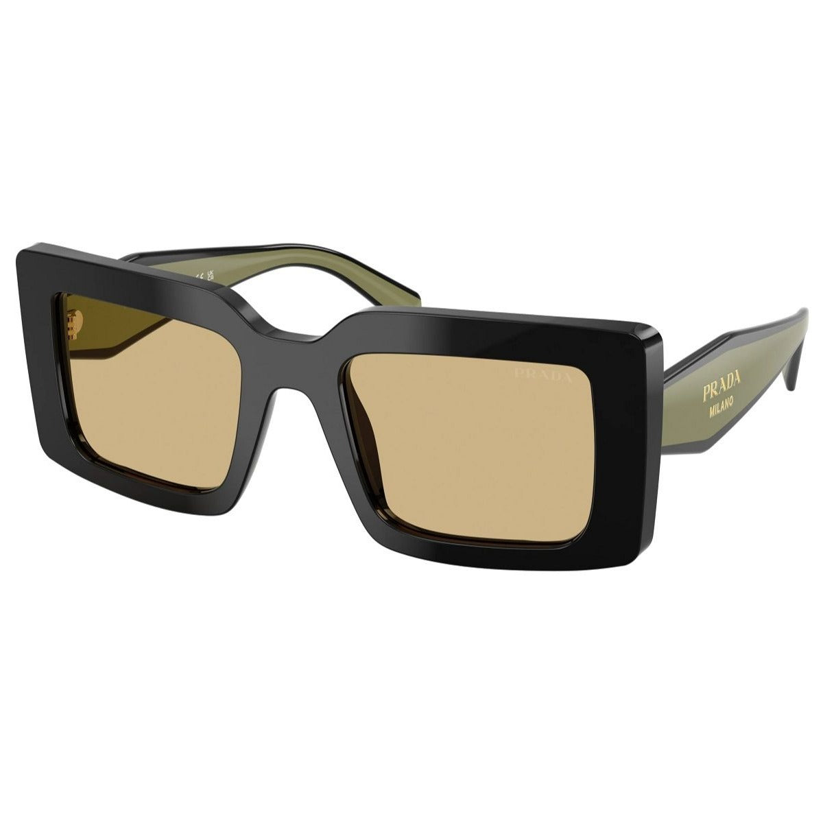 Prada Womens Sunglasses In Black And Green