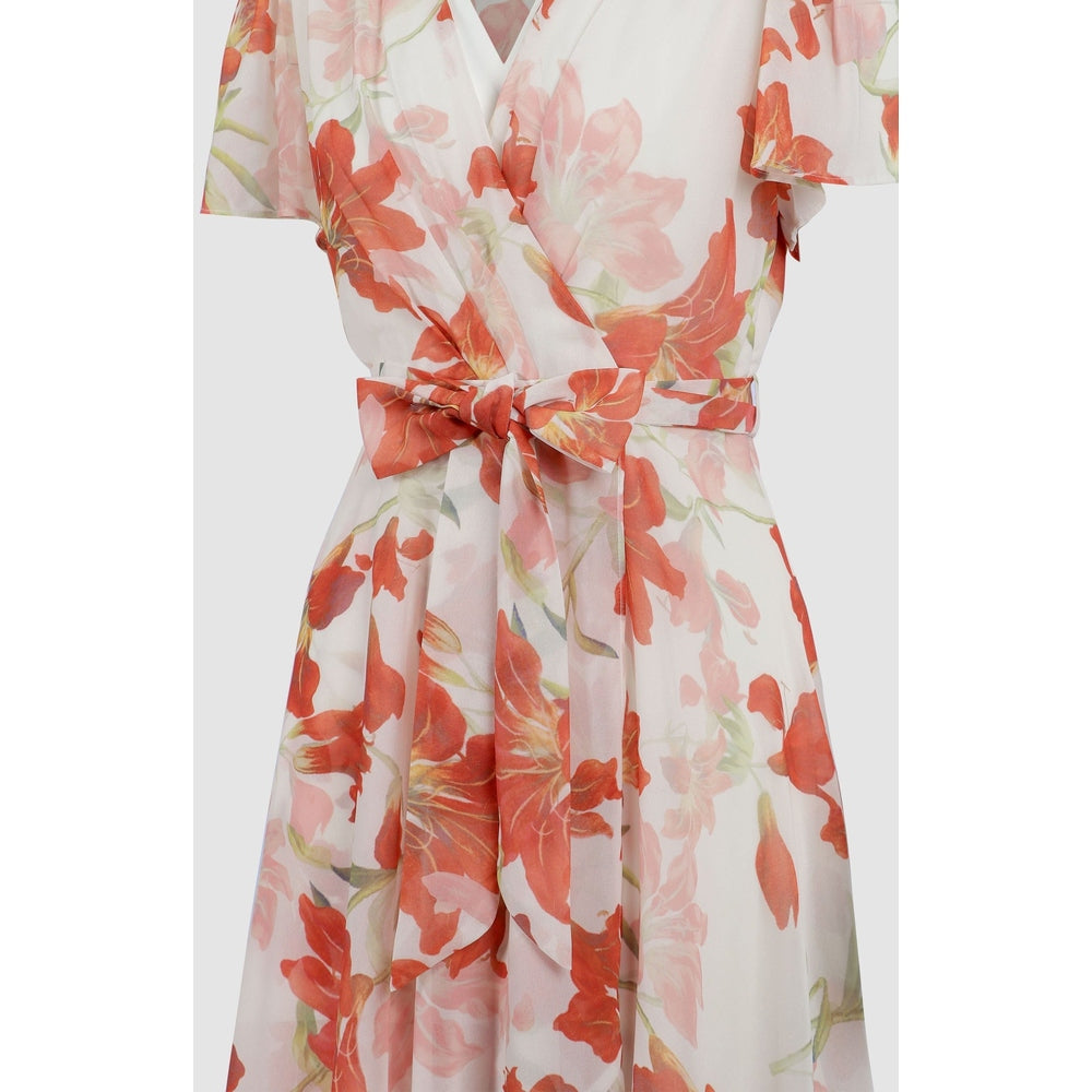 Pringle Irene Printed Wrap Midi Dress In Multi