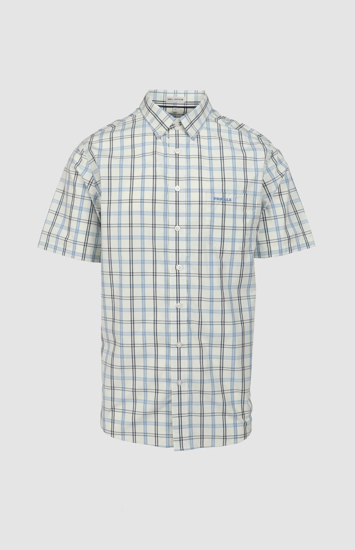 Pringle Mens Duke Short Sleeve Classic Shirt In Mint