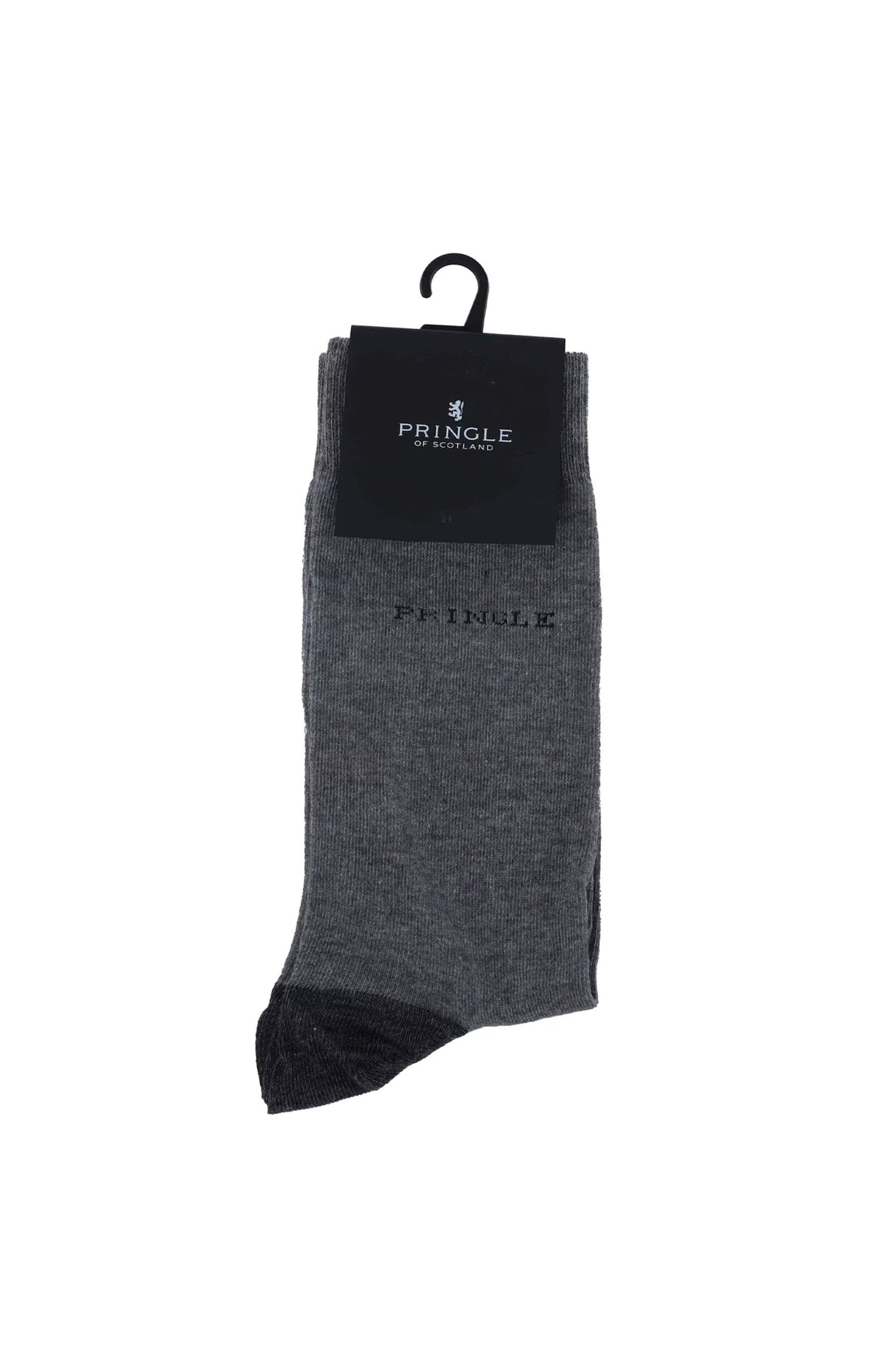 Pringle Mens Core Plain Long Socks In Grey