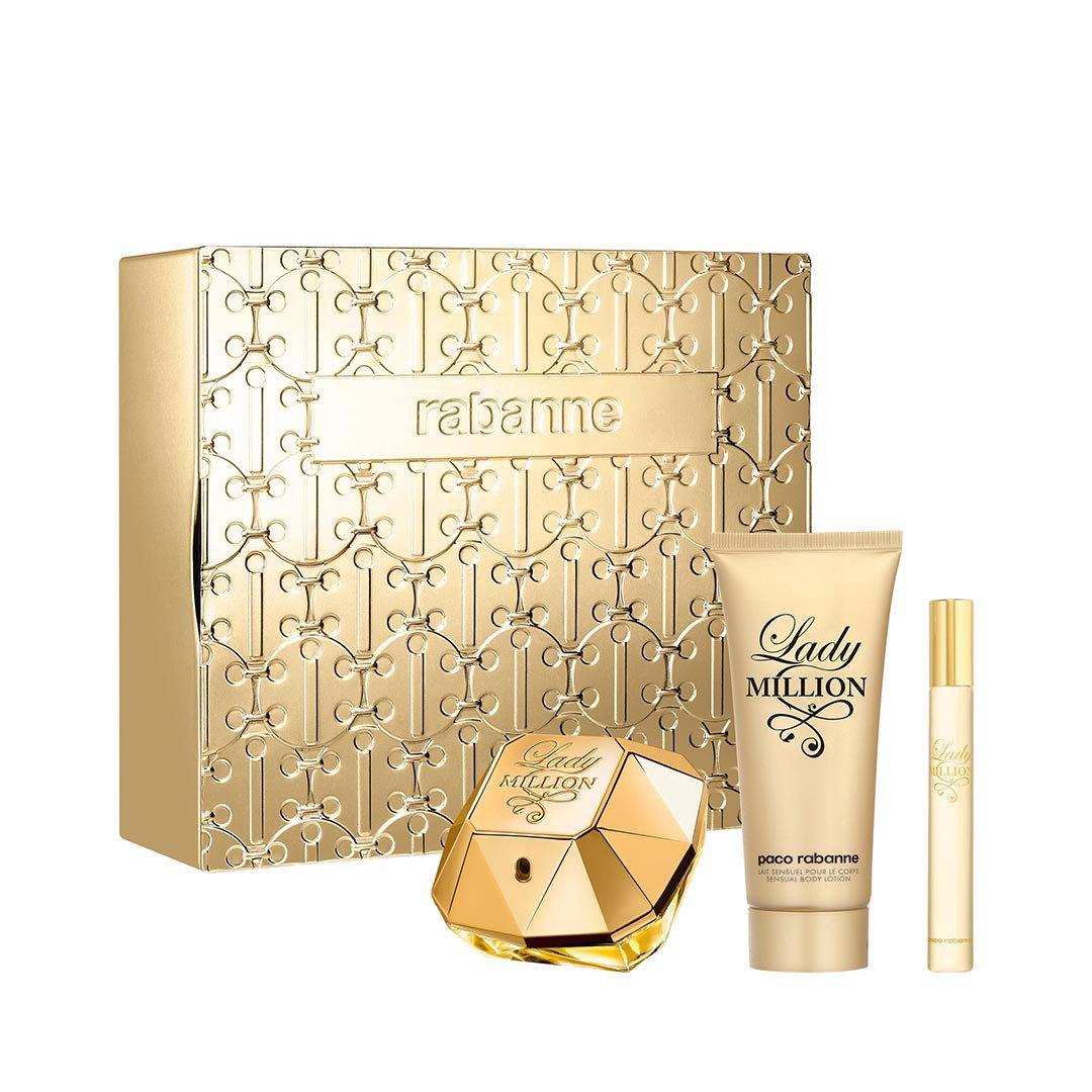 Paco Rabanne Lady Million 80Ml Edp+Bl 100Ml+10Ml Gift Set