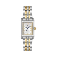 Danile Klein Womens Rectangular Watch In Silver & Gold