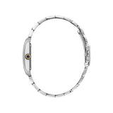 Daniel Klein Womens Rectangular Watch In Silver & Gold