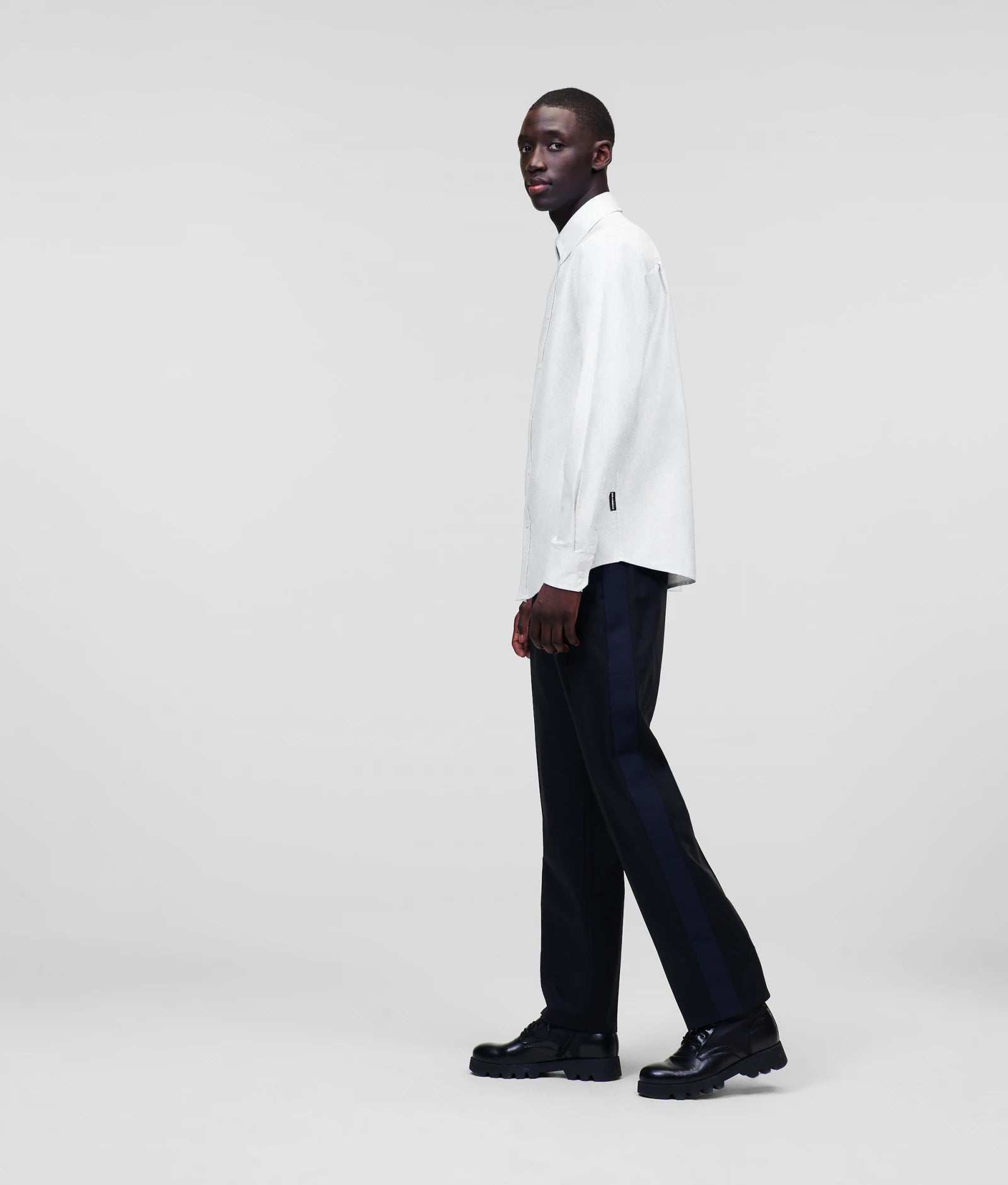 Karl Lagerfeld Mens Ikonik 2.0 Shirt In White