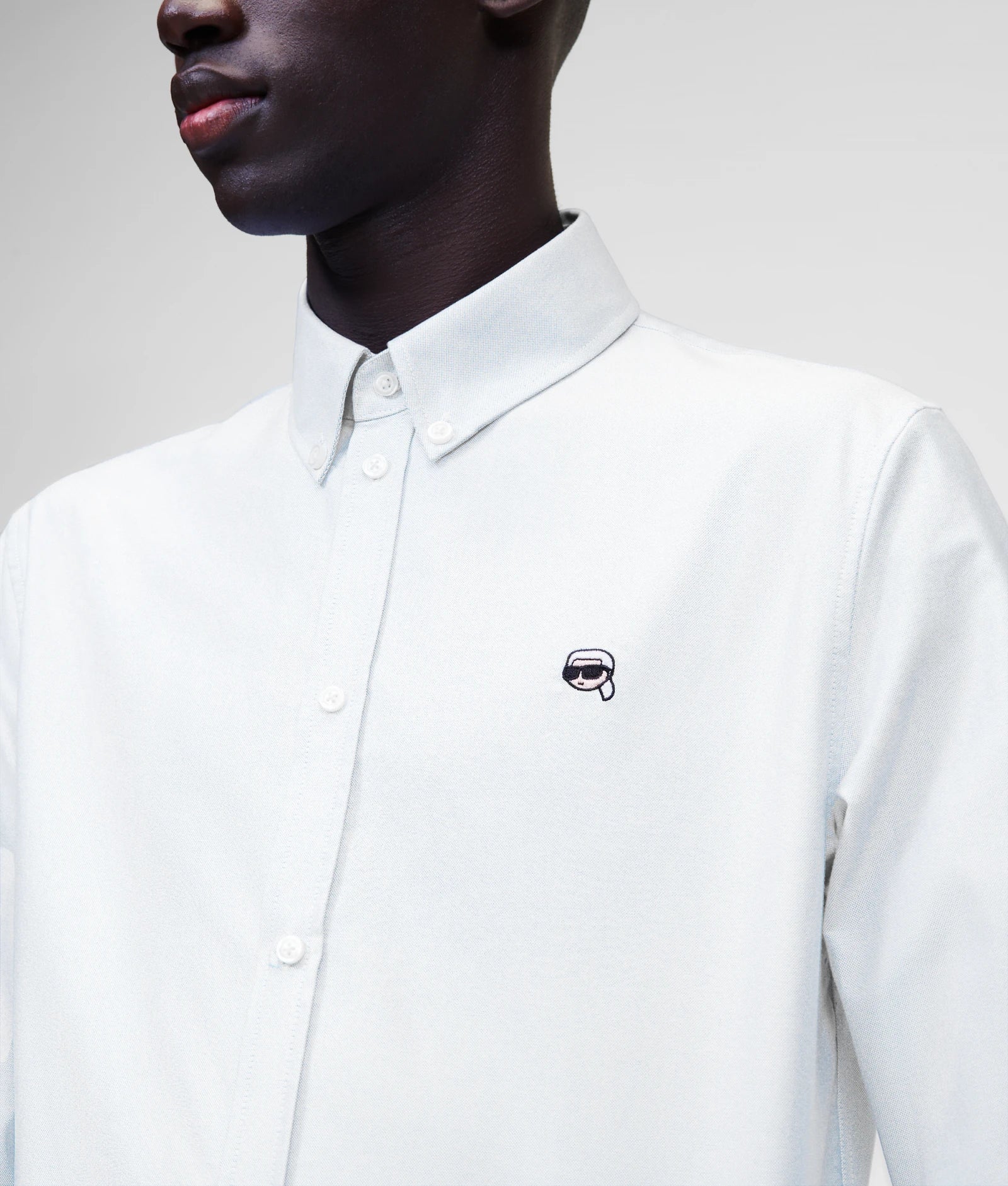 Karl Lagerfeld Mens Ikonik 2.0 Shirt In White