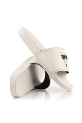 Karl Lagerfeld Mens Kondo Karl Nft Slide Off White