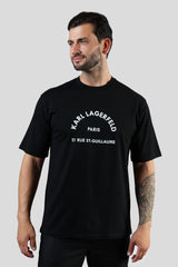 Karl Lagerfeld Mens RSG Relax Fit T-Shirts In Black