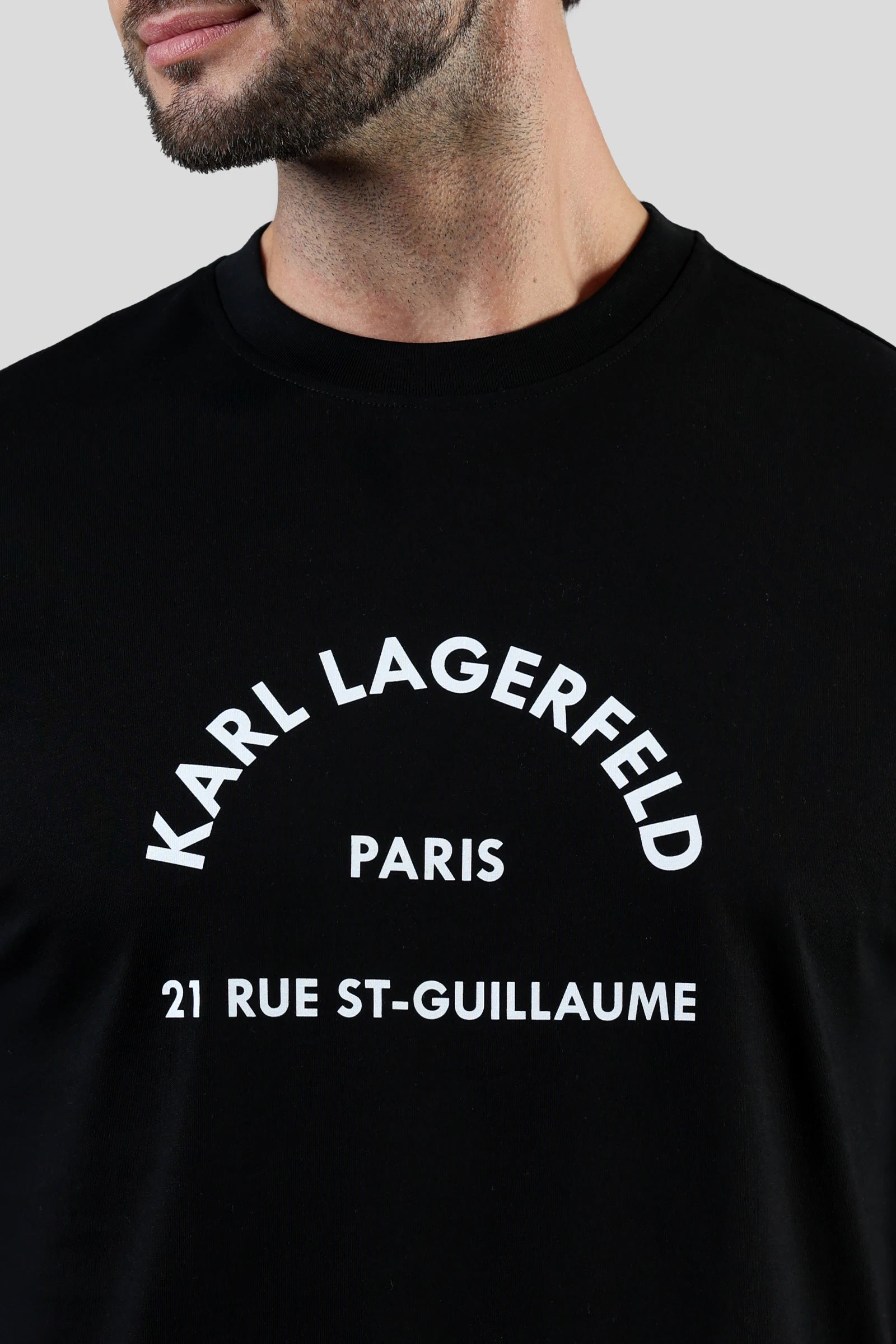 Karl Lagerfeld Mens RSG Relax Fit T-Shirts In Black