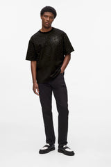 Karl Lagerfeld Mens Crystal Rain T-Shirt In Black