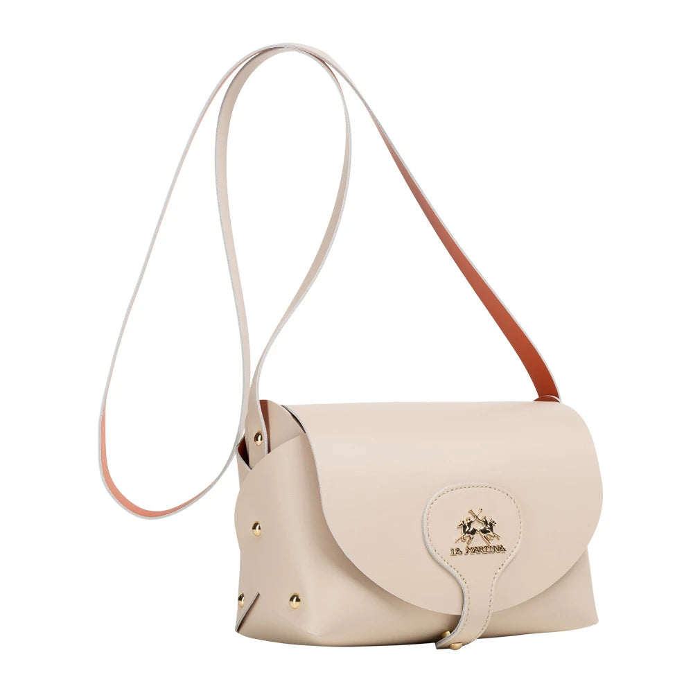 La Martina Principe Heritage Crossbody Bag In Beige