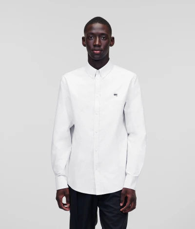 Karl Lagerfeld Mens Ikonik 2.0 Shirt In White
