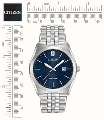 Citizen Gents Ss Blk Dial Eco-Drive