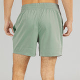 Puma Mens Essential Woven 5'' Shorts In Green Pale