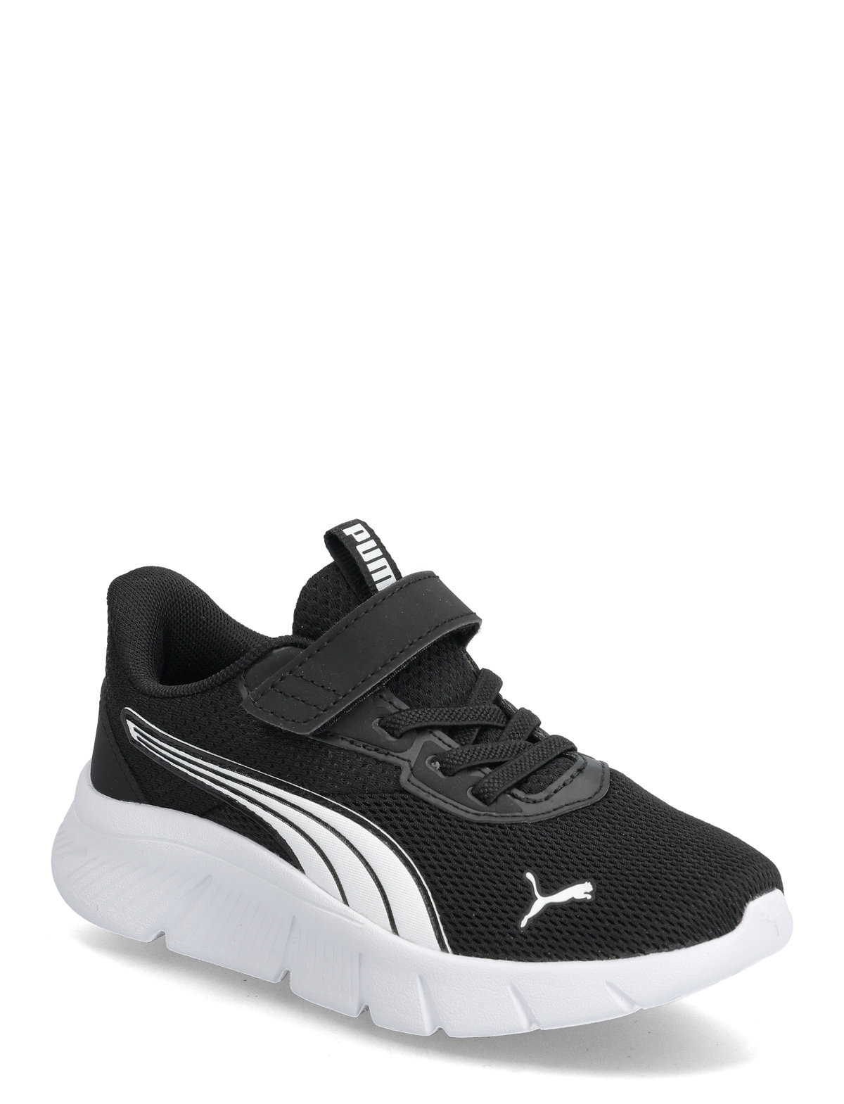 Puma Boys Flexfocus Modern Ac Shoes In Black & White