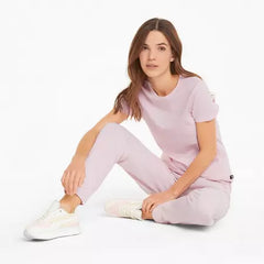 Puma Ess+ Embroidery High-Waist Pink