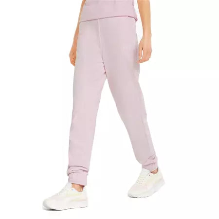 Puma Ess+ Embroidery High-Waist Pink