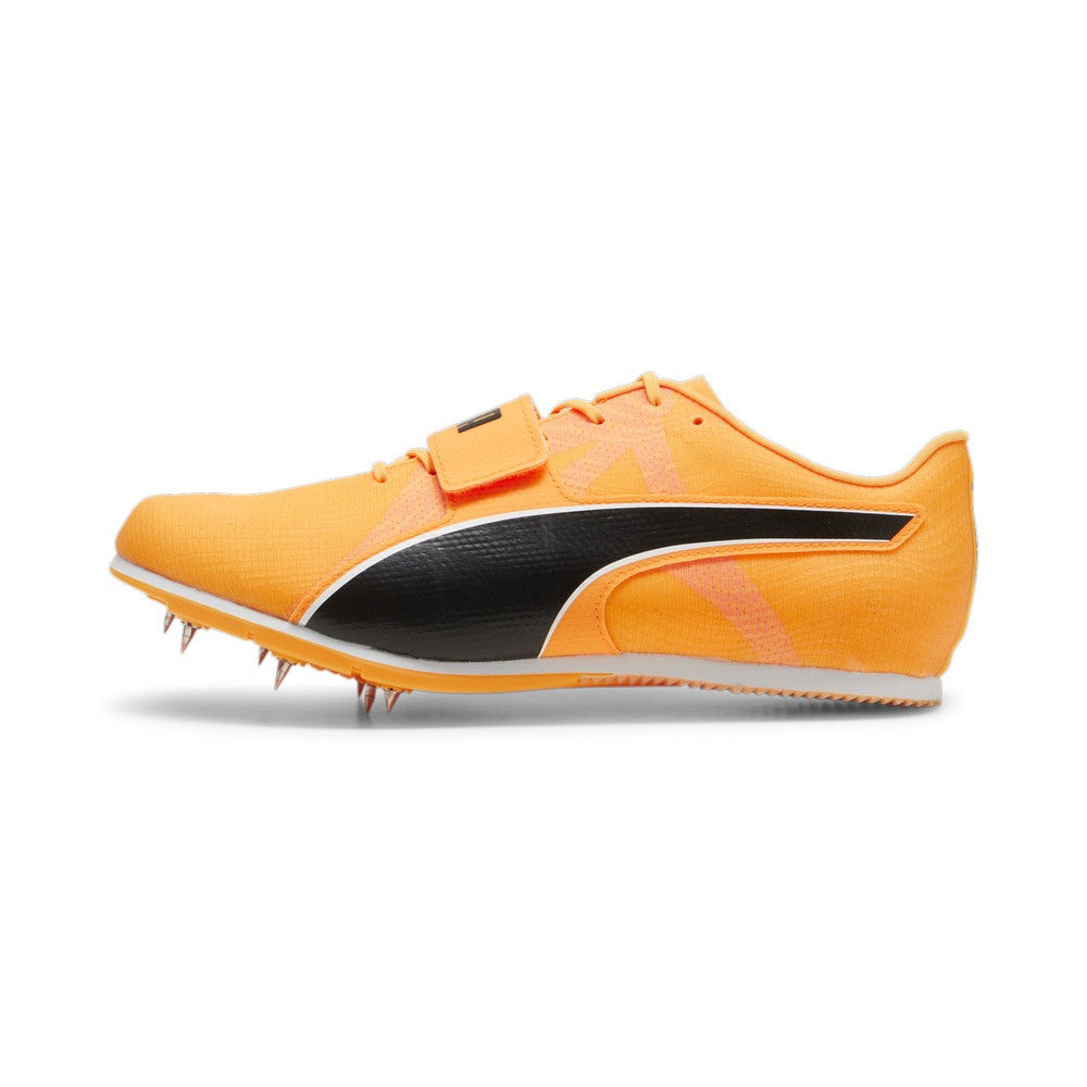 Puma Mens Evospeed Long Jump 11 Uw Running Shoes In Sun Stream/Sunset Glow/Black