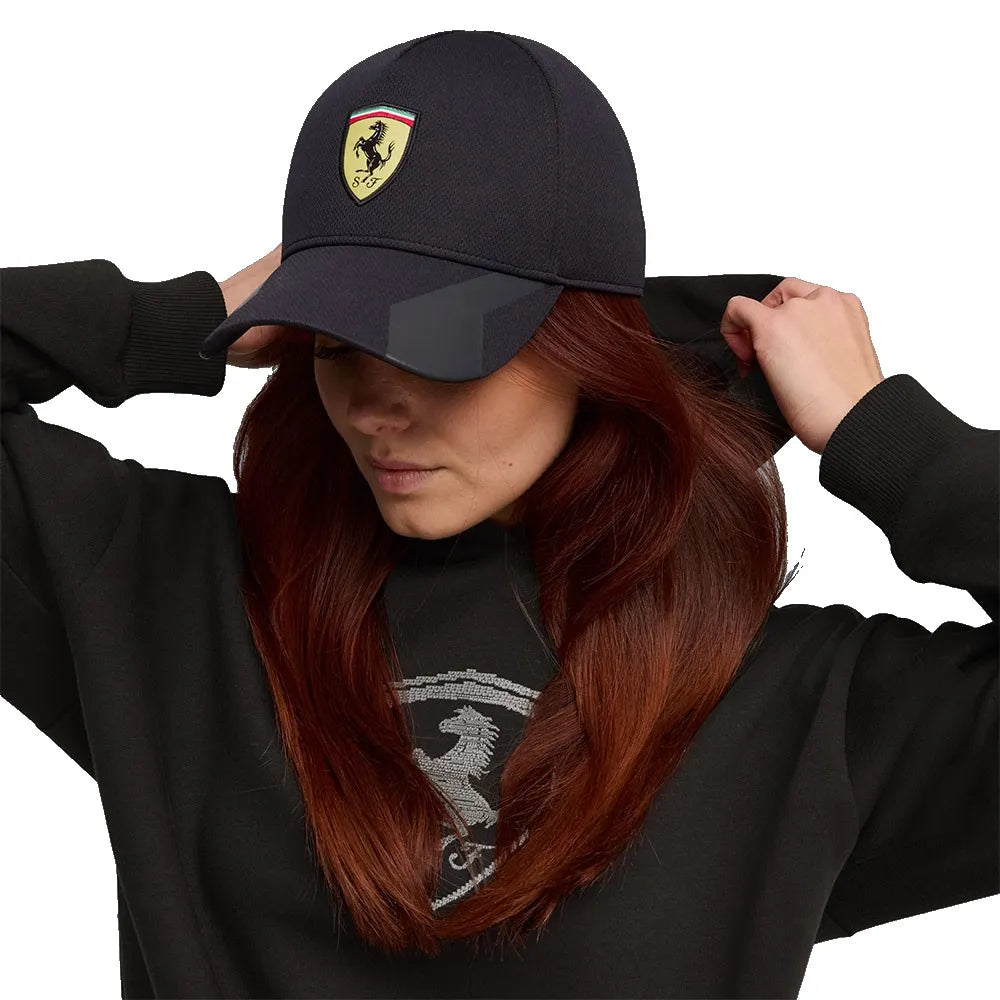 Puma Mens Ferrari Rosso Corsa Cap In Black