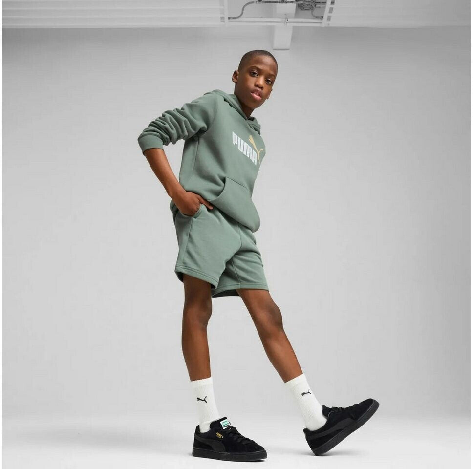 Puma Unisex Eseential 2 Color No.1 Logo Hoodie In Sage