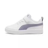 Puma Kids Rickie Ac+ Ps Shoes In White And Plum