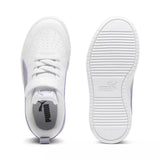 Puma Kids Rickie Ac+ Ps Shoes In White And Plum