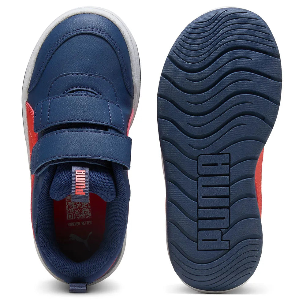 Puma Kids Multiflex 2 SL V Jr Shoes In Blue & Red