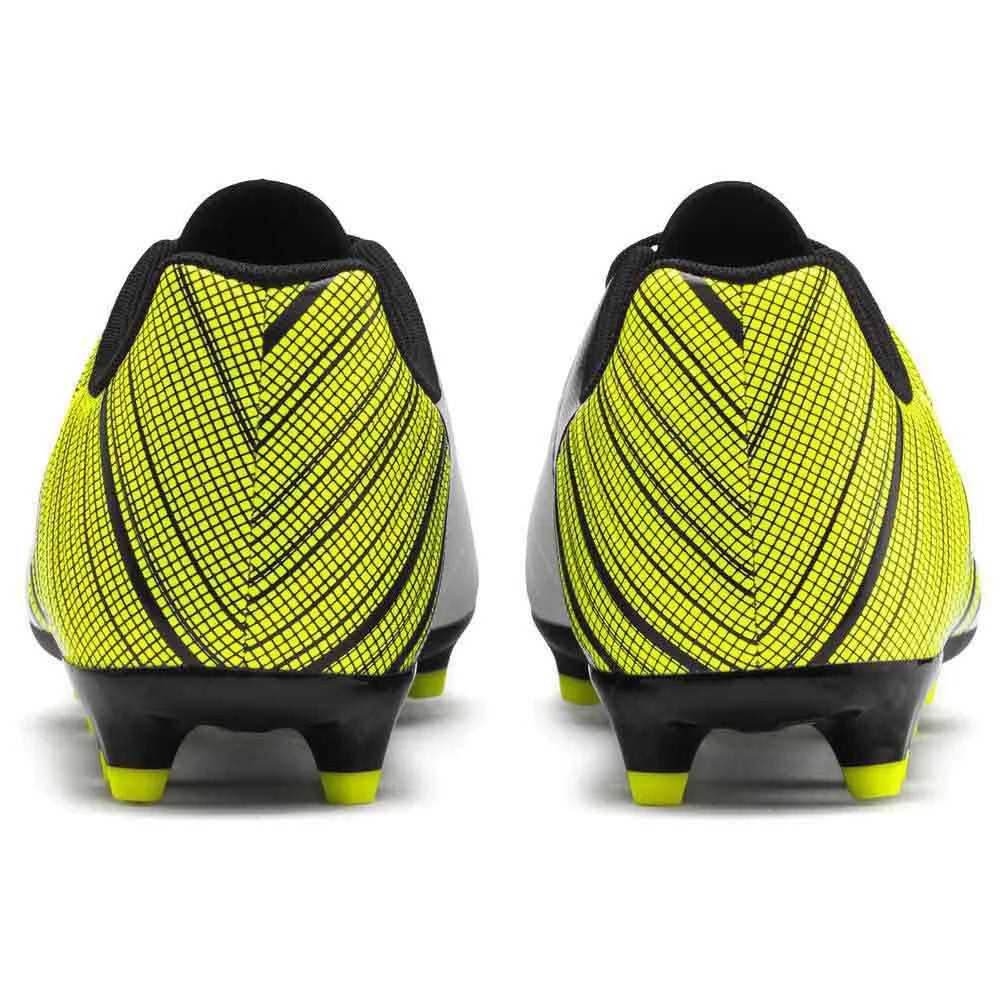 Puma Mens One 5.4 Fg Ag Soccer Shoes In White/Black/Yellow