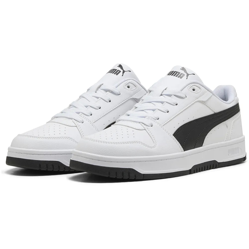 Puma Mens Rebound Slam  Lo shoes In White & Black