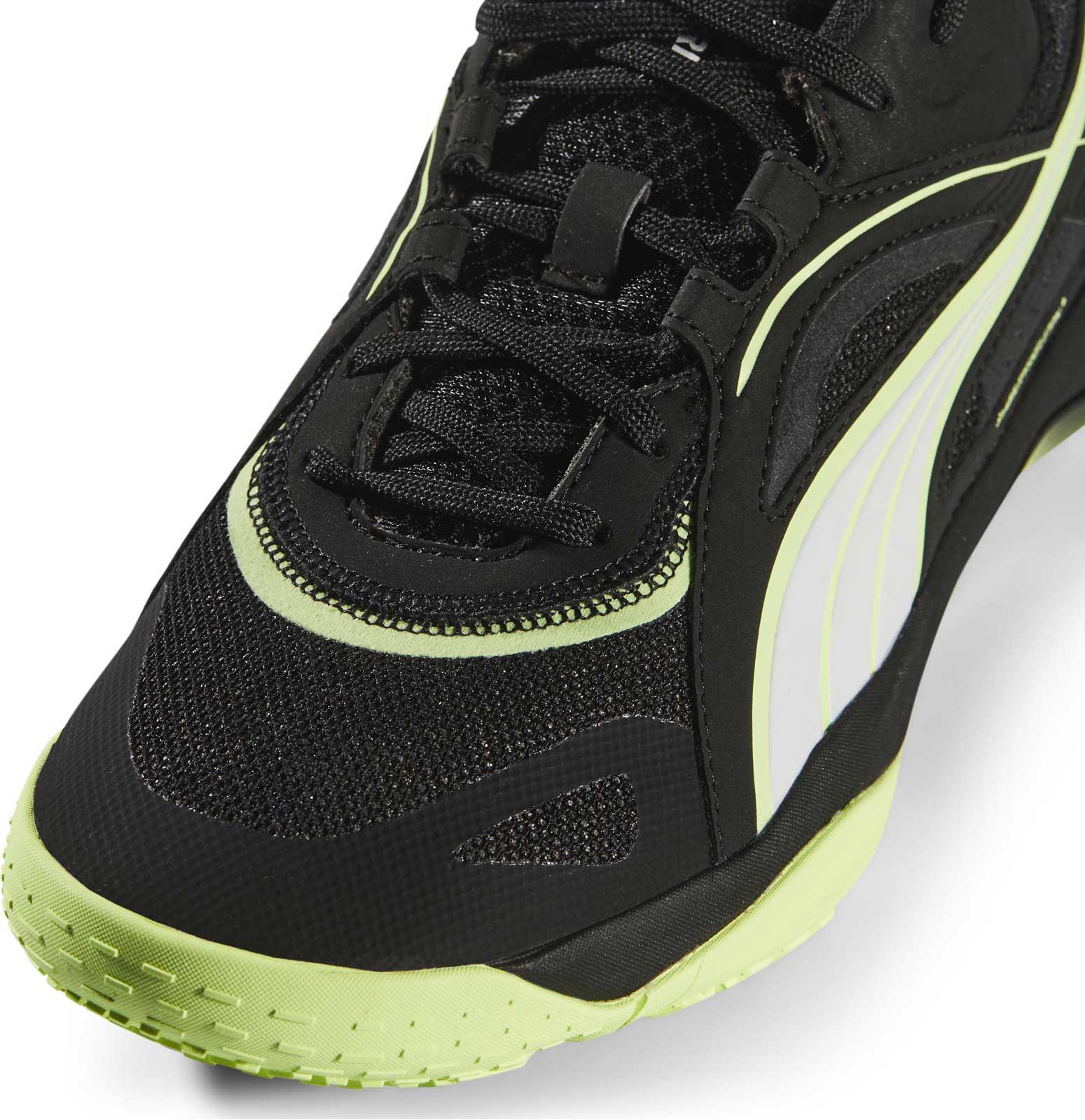 Puma Mens Solarstrike Ii Sneakers In Black/Lime