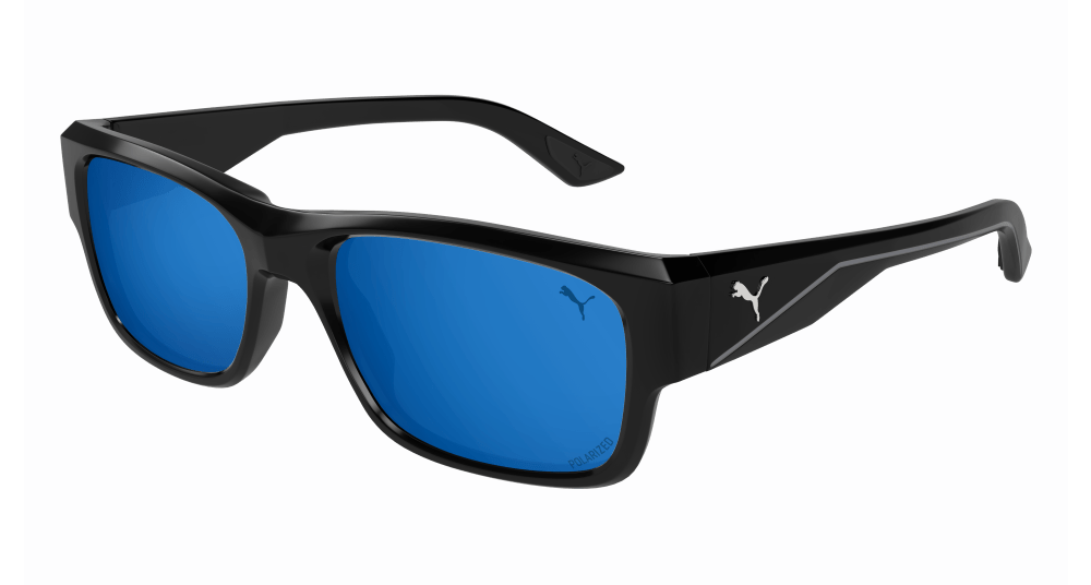 Puma Sunglasses Man Black Blue Pu0438S-002