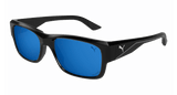Puma Sunglasses Man Black Blue Pu0438S-002