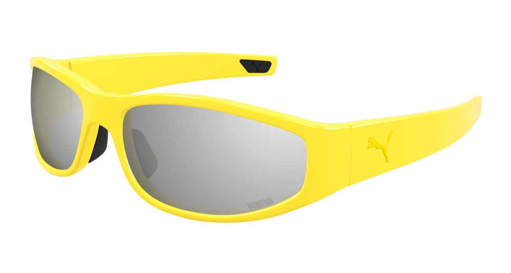 Puma Sunglasses Mens In Yellow Silver PU0483S-004