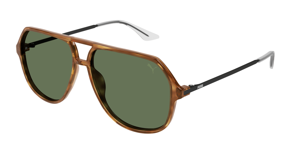 Puma Sunglasses Unisex Havana Black Green Pu0460S-003