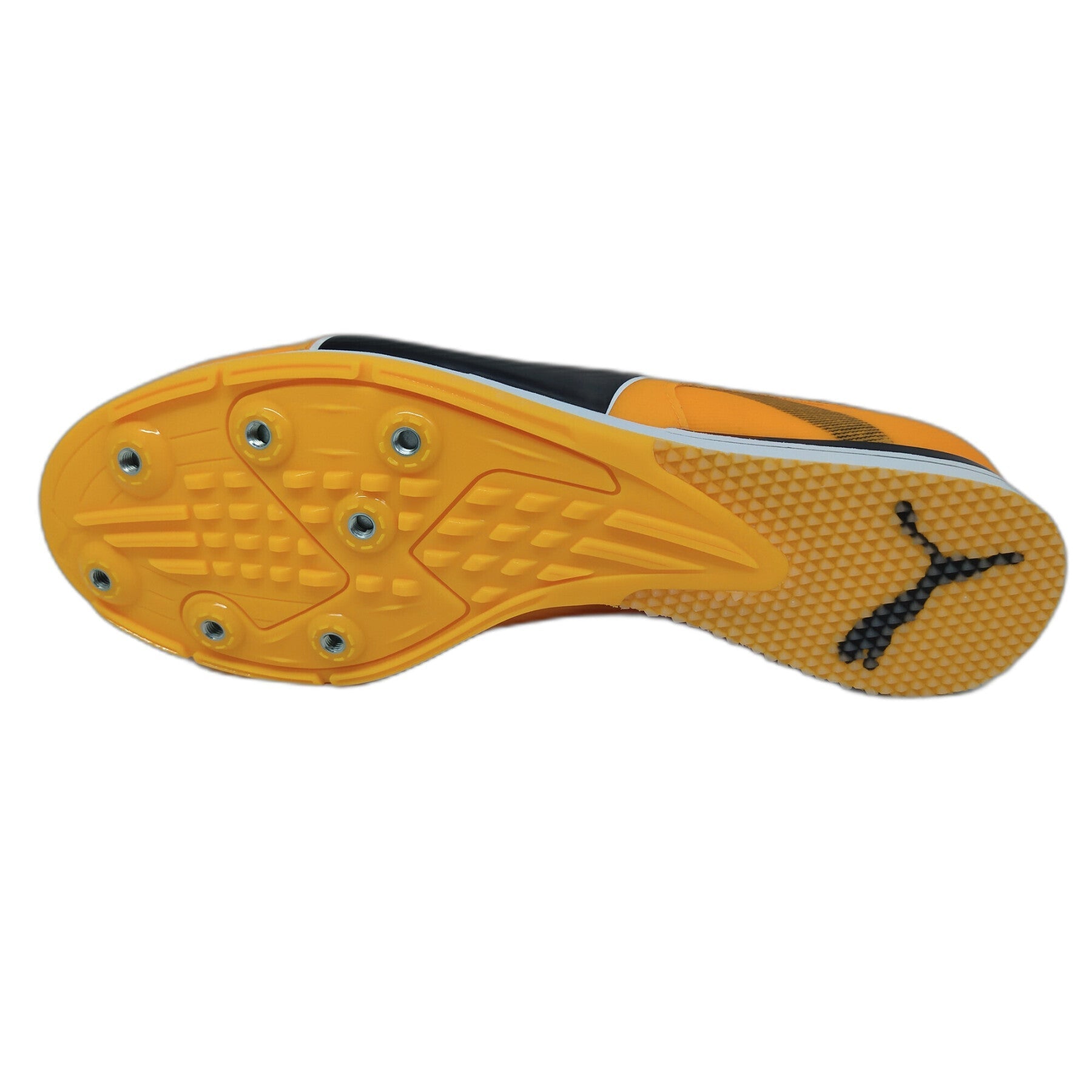Puma Mens Evospeed Triple Jump/Pv 12 Uw Running Shoes In Sun Stream/Sunset Glow/Black