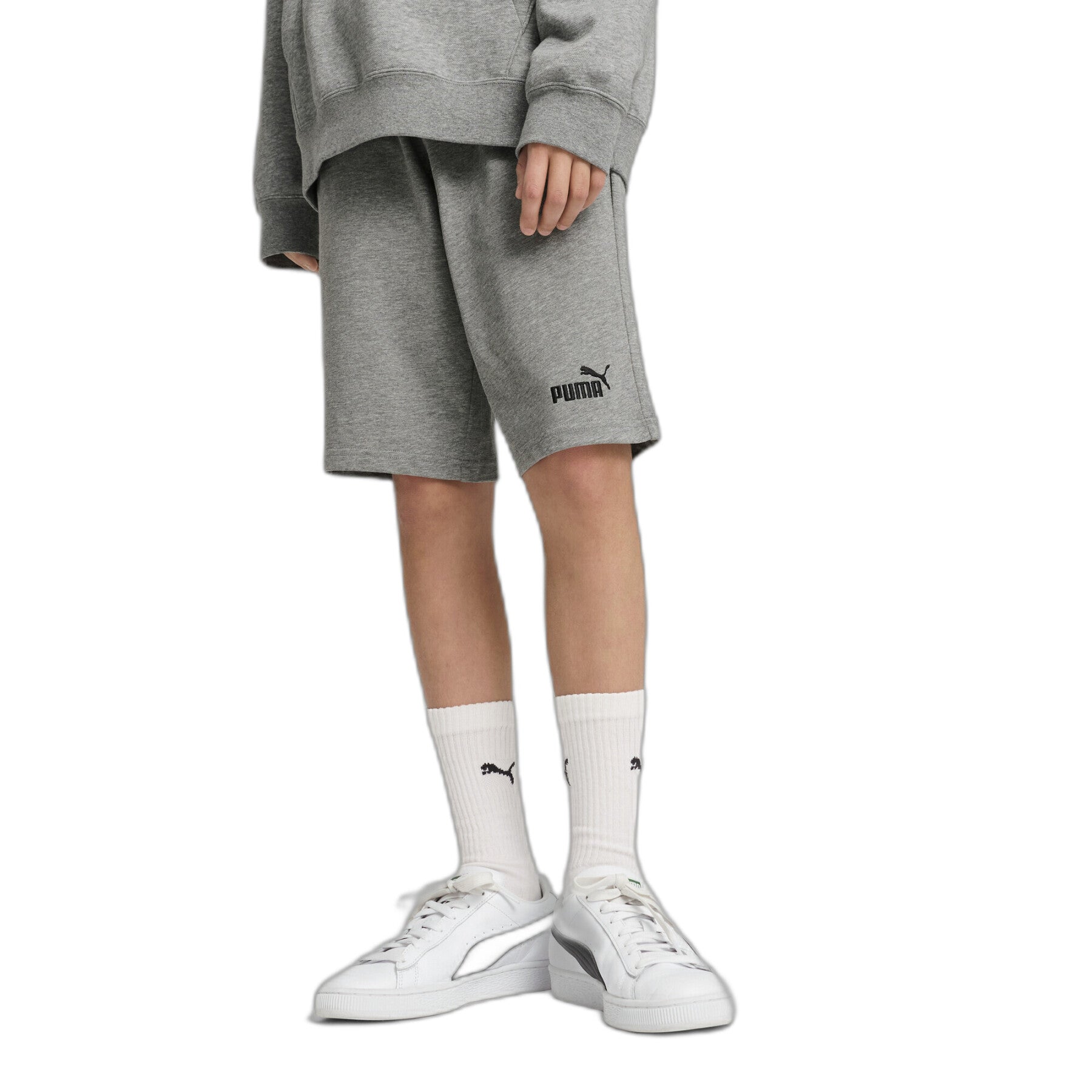 Puma Kids Grey Ess No.1 Logo Jersey Short