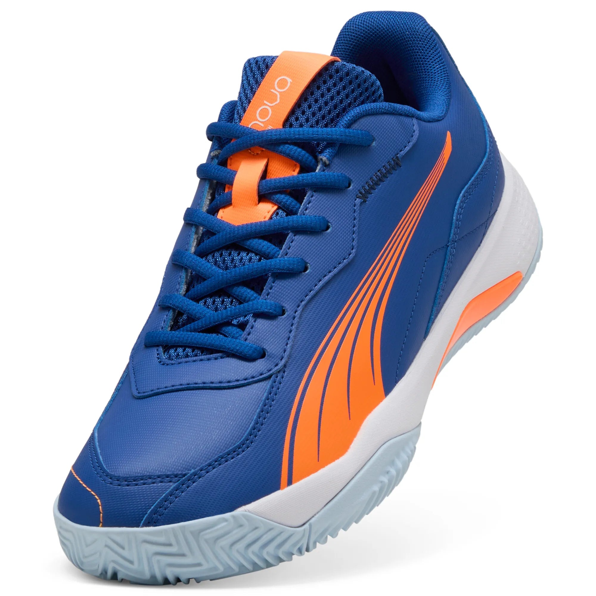 Puma Womens Nova Smash Sneakers In Blue/Orange