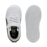 Puma Court Classic Clean Infant Shoes In White & Black
