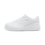 Puma Kids Rebound Slam Low Shoes In White & Grey