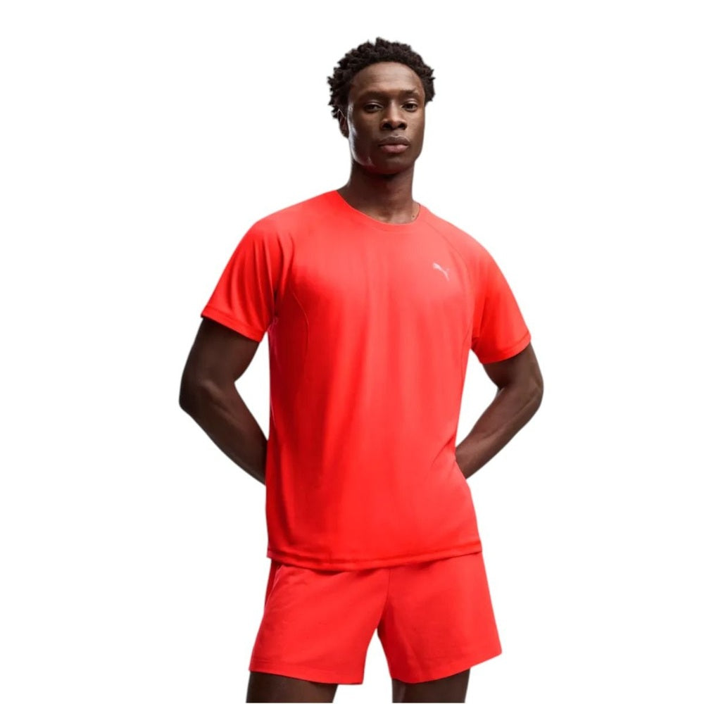 Puma Mens Run Velocity T-Shirt In Red