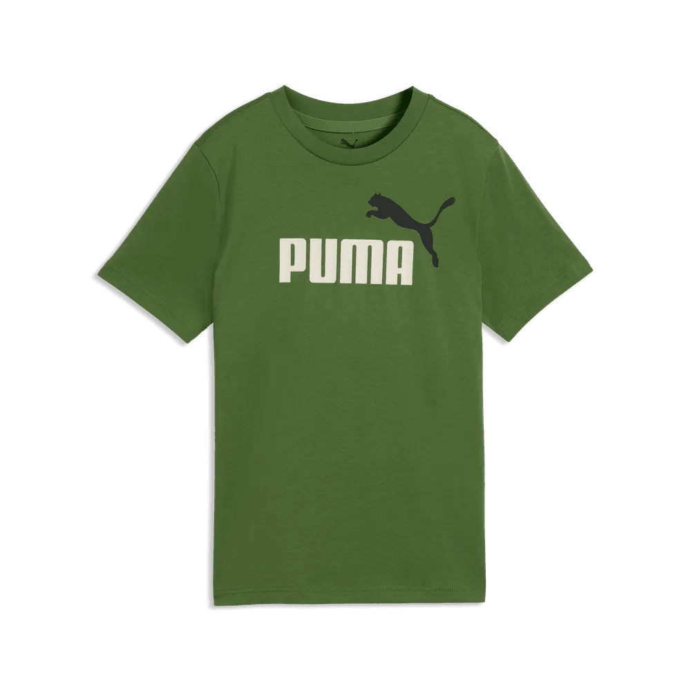 Puma Kids Ess Color No.1 Logo T-Shirt In Green