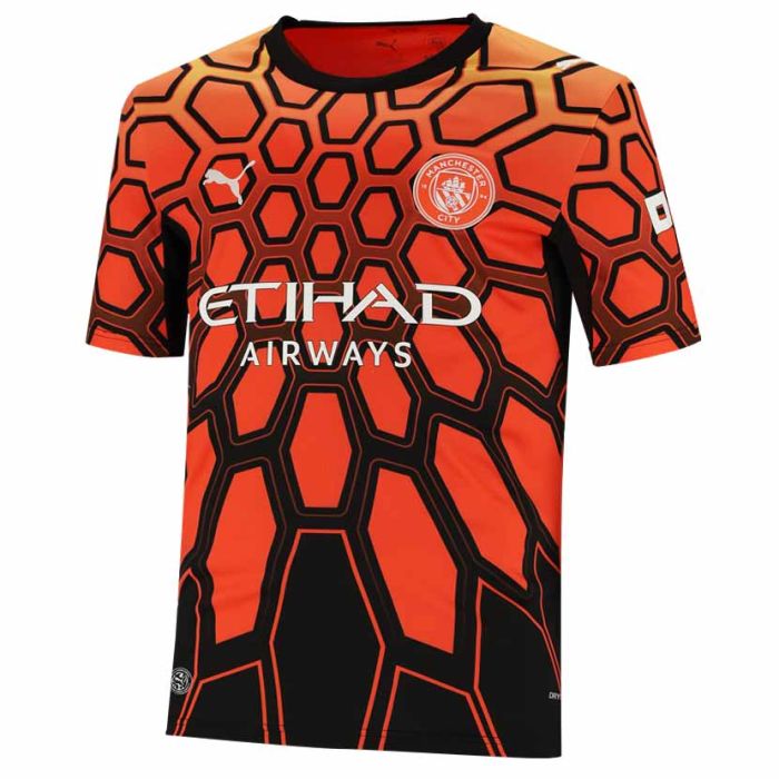 Puma Mens Manchester City Replica Jersey In Red & Black