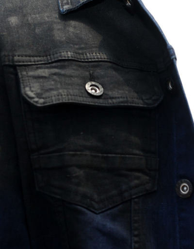 Pure Premium Borso Denim Jacket In Black