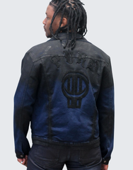 Pure Premium Borso Denim Jacket In Black