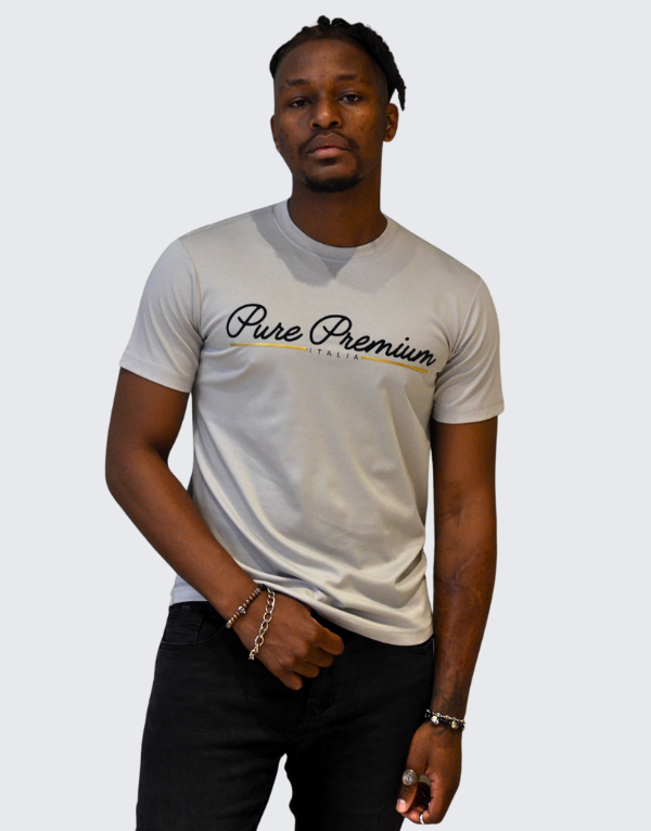 Pure Premium Mens Caroza T-Shirt In Grey