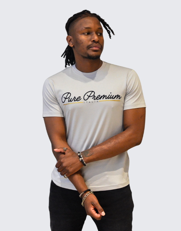 Pure Premium Mens Caroza T-Shirt In Grey