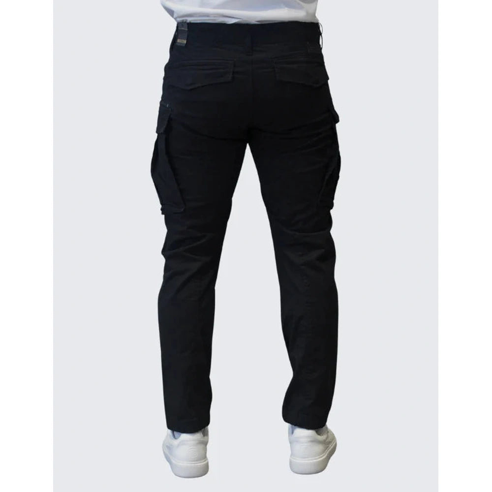 Pure Premium Mens Clint Cargo Pants In Black