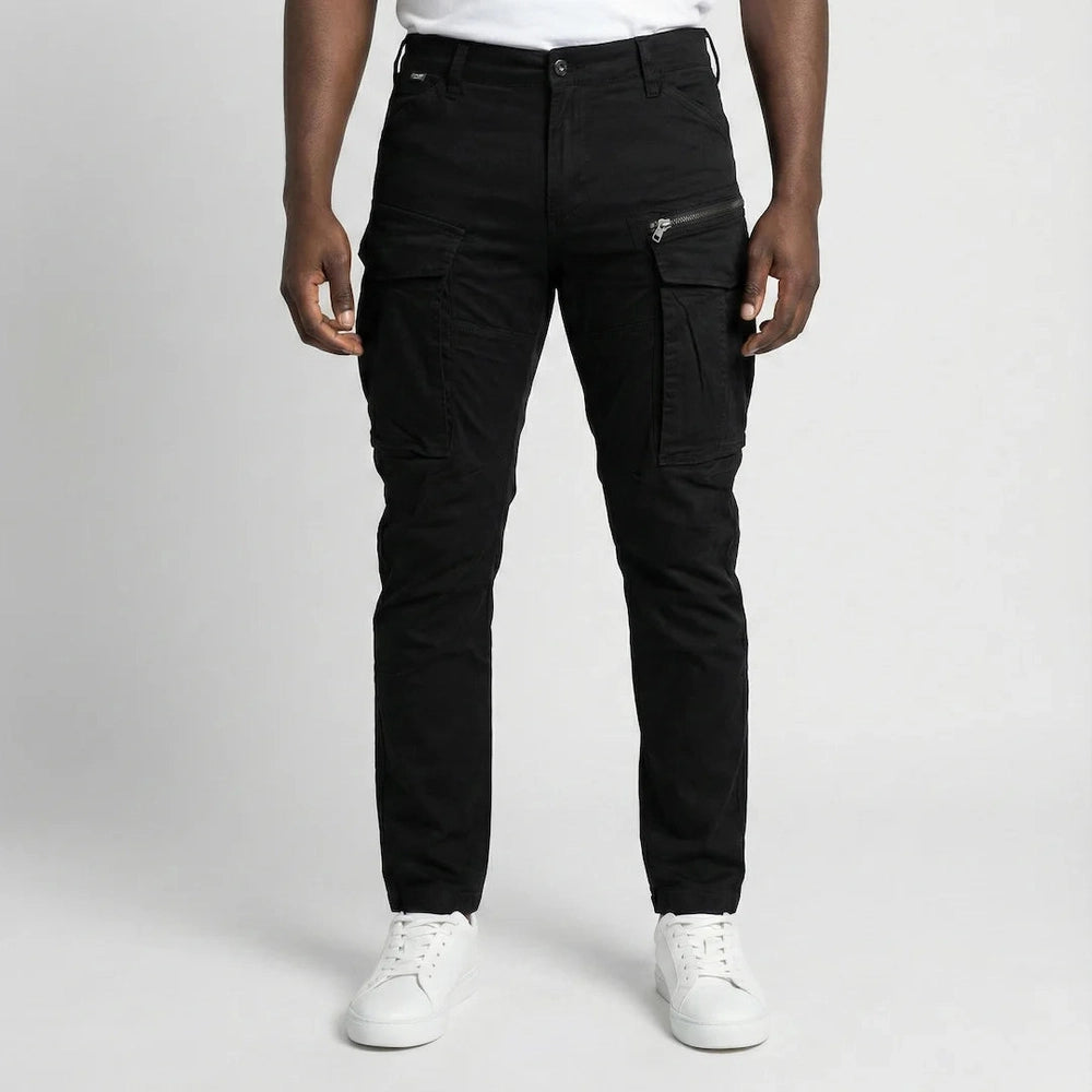 Pure Premium Mens Clint Cargo Pants In Black