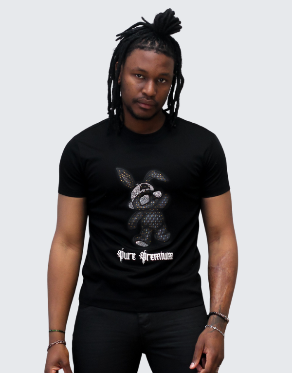 Pure Premium Mens Black Coniglio Tee